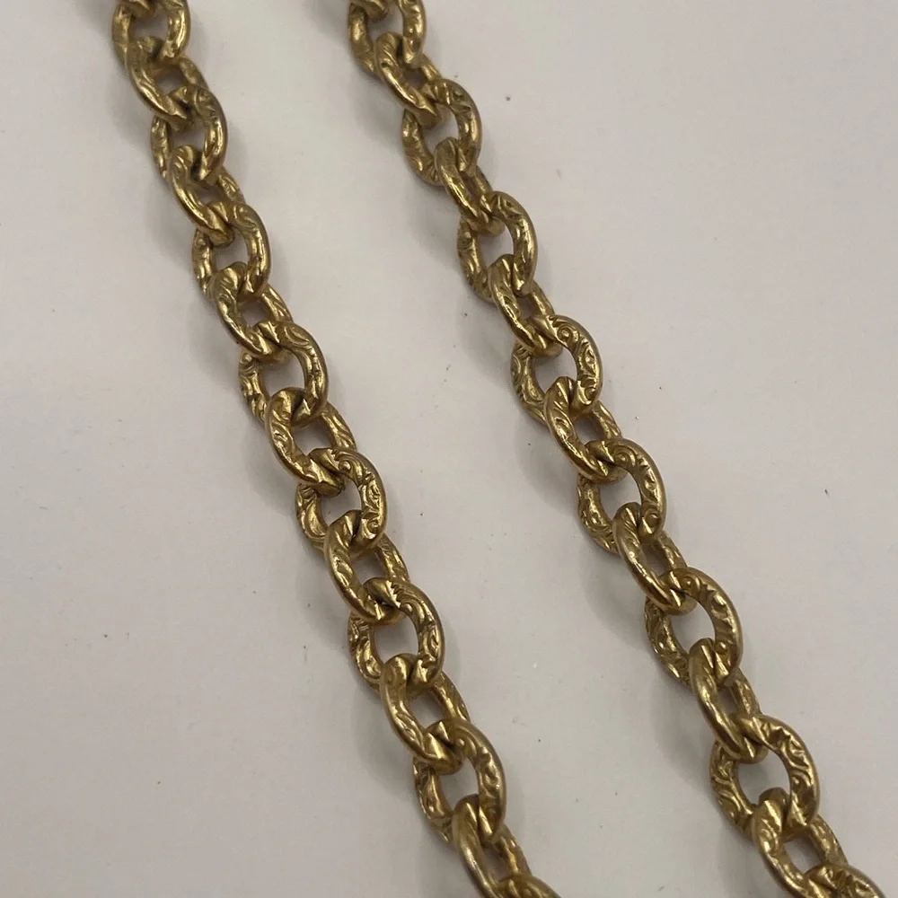 Whiting & Davis Gold-Tone Chain Necklace